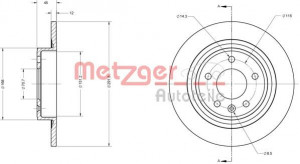 METZGER 6110247 - Bremsscheibe