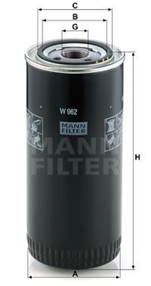 MANN-FILTER W962 - Ölfilter