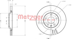 METZGER 6110697 - Bremsscheibe
