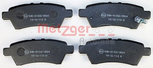 METZGER 1170825 - Bremsbelagsatz, Scheibenbremse