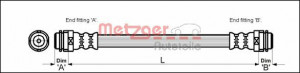 METZGER 4110346 - Bremsschlauch
