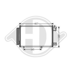 DIEDERICHS DCC1640 - Kondensator, Klimaanlage