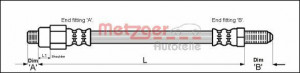 METZGER 4113239 - Bremsschlauch