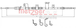 METZGER 17.2301 - Seilzug, Feststellbremse