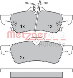 METZGER 1170247 - Bremsbelagsatz, Scheibenbremse