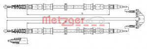 METZGER 11.5866 - Seilzug, Feststellbremse