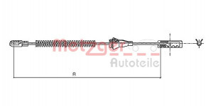 METZGER 11.5959 - Seilzug, Feststellbremse