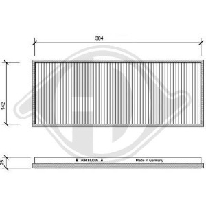 DIEDERICHS DCI1009 - Filter, Innenraumluft