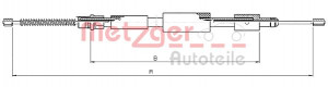 METZGER 10.6027 - Seilzug, Feststellbremse