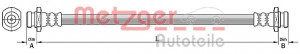 METZGER 4110492 - Bremsschlauch