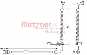 METZGER 4110878 - Bremsschlauch
