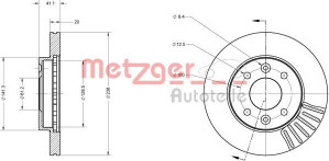 METZGER 6110071 - Bremsscheibe