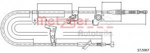METZGER 17.5067 - Seilzug, Feststellbremse