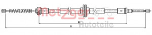 METZGER 10.9339 - Seilzug, Feststellbremse