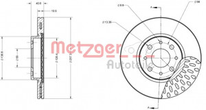METZGER 6110091 - Bremsscheibe