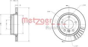 METZGER 6110065 - Bremsscheibe