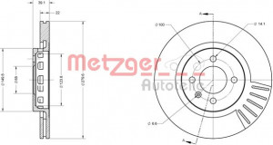 METZGER 6110337 - Bremsscheibe
