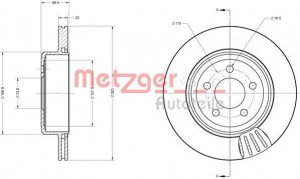 METZGER 6110345 - Bremsscheibe