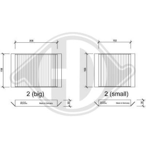 DIEDERICHS DCI0147S - Filter, Innenraumluft