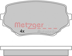 METZGER 1170415 - Bremsbelagsatz, Scheibenbremse