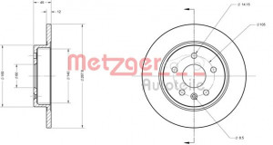 METZGER 6110130 - Bremsscheibe