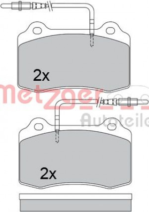 METZGER 1170399 - Bremsbelagsatz, Scheibenbremse