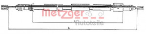 METZGER 10.6022 - Seilzug, Feststellbremse