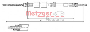 METZGER 11.5507 - Seilzug, Feststellbremse