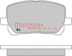 METZGER 1170616 - Bremsbelagsatz, Scheibenbremse