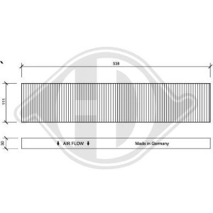 DIEDERICHS DCI1020 - Filter, Innenraumluft