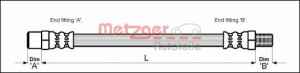 METZGER 4110571 - Bremsschlauch