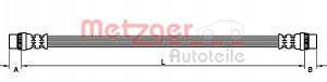 METZGER 4110929 - Bremsschlauch
