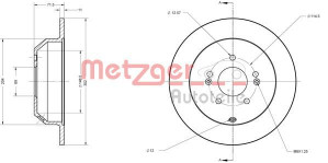 METZGER 6110460 - Bremsscheibe