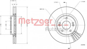 METZGER 6110795 - Bremsscheibe