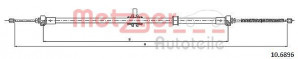 METZGER 10.6896 - Seilzug, Feststellbremse