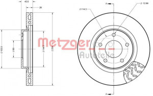 METZGER 6110079 - Bremsscheibe
