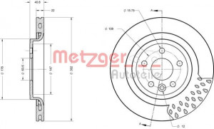 METZGER 6110590 - Bremsscheibe