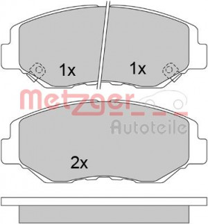 METZGER 1170507 - Bremsbelagsatz, Scheibenbremse