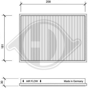 DIEDERICHS DCI1021 - Filter, Innenraumluft
