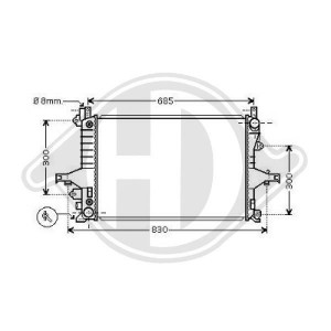 DIEDERICHS DCM3506 - Kühler, Motorkühlung