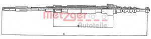 METZGER 10.742 - Seilzug, Feststellbremse