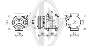 DIEDERICHS DCK1155 - Kompressor, Klimaanlage