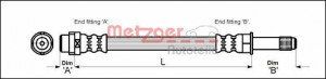 METZGER 4110331 - Bremsschlauch