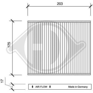 DIEDERICHS DCI1108 - Filter, Innenraumluft