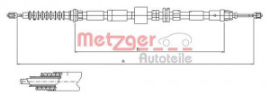 METZGER 11.5512 - Seilzug, Feststellbremse