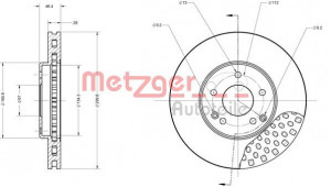 METZGER 6110140 - Bremsscheibe