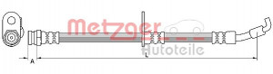 METZGER 4110875 - Bremsschlauch