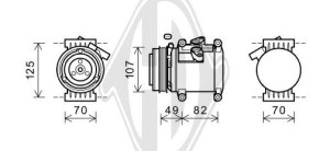 DIEDERICHS DCK1156 - Kompressor, Klimaanlage