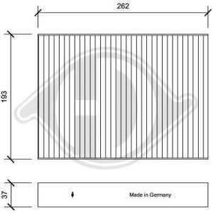 DIEDERICHS DCI1193 - Filter, Innenraumluft