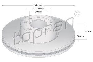 TOPRAN 501218 - Bremsscheibe